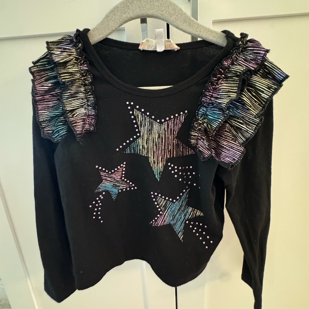 Colorful Star Long Sleeve Kids Tee